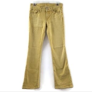 7 For All Mankind Yellow Bootcut Jeans Size 26